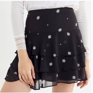 Ruffle mini skirt